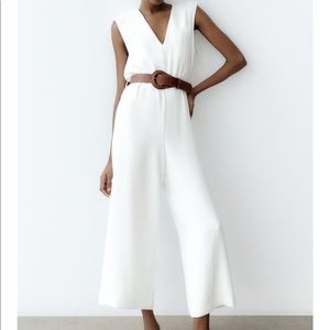 Zara Jumpsuit - White (NWT)